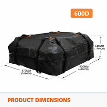 Load image into Gallery viewer, 600D Waterproof Roof Cargo Carrier
