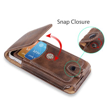 Load image into Gallery viewer, Universal Pouch Leather Phone Case For iPhone XS 11 Pro Max 6 7 8 Plus Waist  Belt Clip - thesaleconnect22
