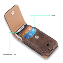 Load image into Gallery viewer, Universal Pouch Leather Phone Case For iPhone XS 11 Pro Max 6 7 8 Plus Waist  Belt Clip - thesaleconnect22
