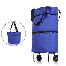 Load image into Gallery viewer, Light Weight  Foldable Shopping bag with wheels - thesaleconnect22
