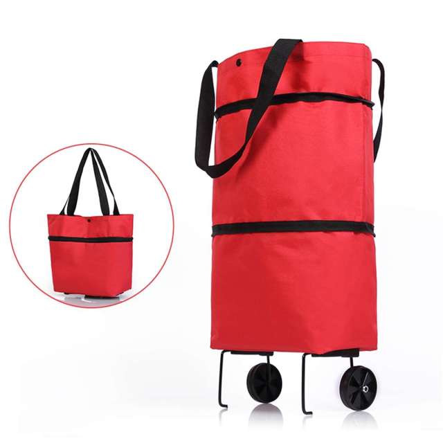 Light Weight  Foldable Shopping bag with wheels - thesaleconnect22