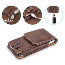 Load image into Gallery viewer, Universal Pouch Leather Phone Case For iPhone XS 11 Pro Max 6 7 8 Plus Waist  Belt Clip - thesaleconnect22
