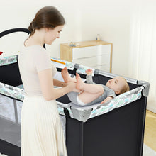 Load image into Gallery viewer, Portable Baby Crib Playpen Nursery Center w/ Chang Station &amp; Mattress - thesaleconnect22
