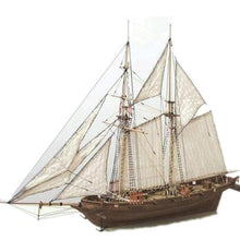 Load image into Gallery viewer, Scale Assembling Building Kits Ship Model Wooden Sailboat Toys Harvey Sailing Model Assembled Wooden Kit DIY Ship Model Gift - thesaleconnect22
