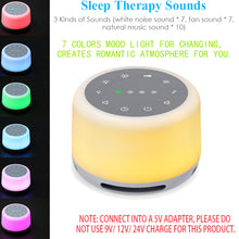 Load image into Gallery viewer, Sleep Sound Machine Portable with USB Recharging
