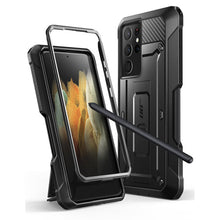 Load image into Gallery viewer, Samsung Galaxy S21 Ultra Full-Body Dual Layer Case  Holster/ Kickstand/ Pen Slot - thesaleconnect22
