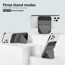 Load image into Gallery viewer, Magnetic Leather Wallet Mini Card Holder/stand  For IPhones - thesaleconnect22
