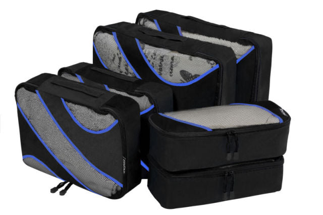 6 Set Packing Cubes,3 Sizes Travel Luggage Organizer Bags - thesaleconnect22