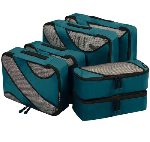 6 Set Packing Cubes,3 Sizes Travel Luggage Organizer Bags - thesaleconnect22